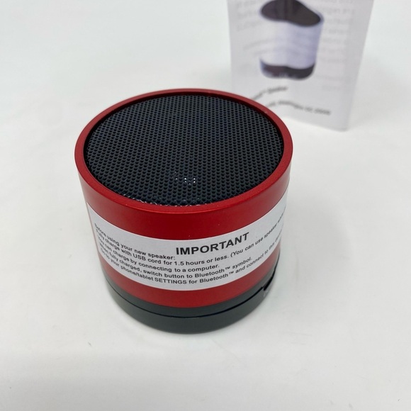 NEW - AARP Red Portable Mini Bluetooth Speaker - Picture 5 of 10
